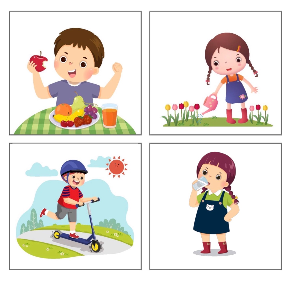 Pictos - Verbes d’actions - Phrases Simples